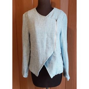 Dolce Cabo size small blue & silver zip up jacket